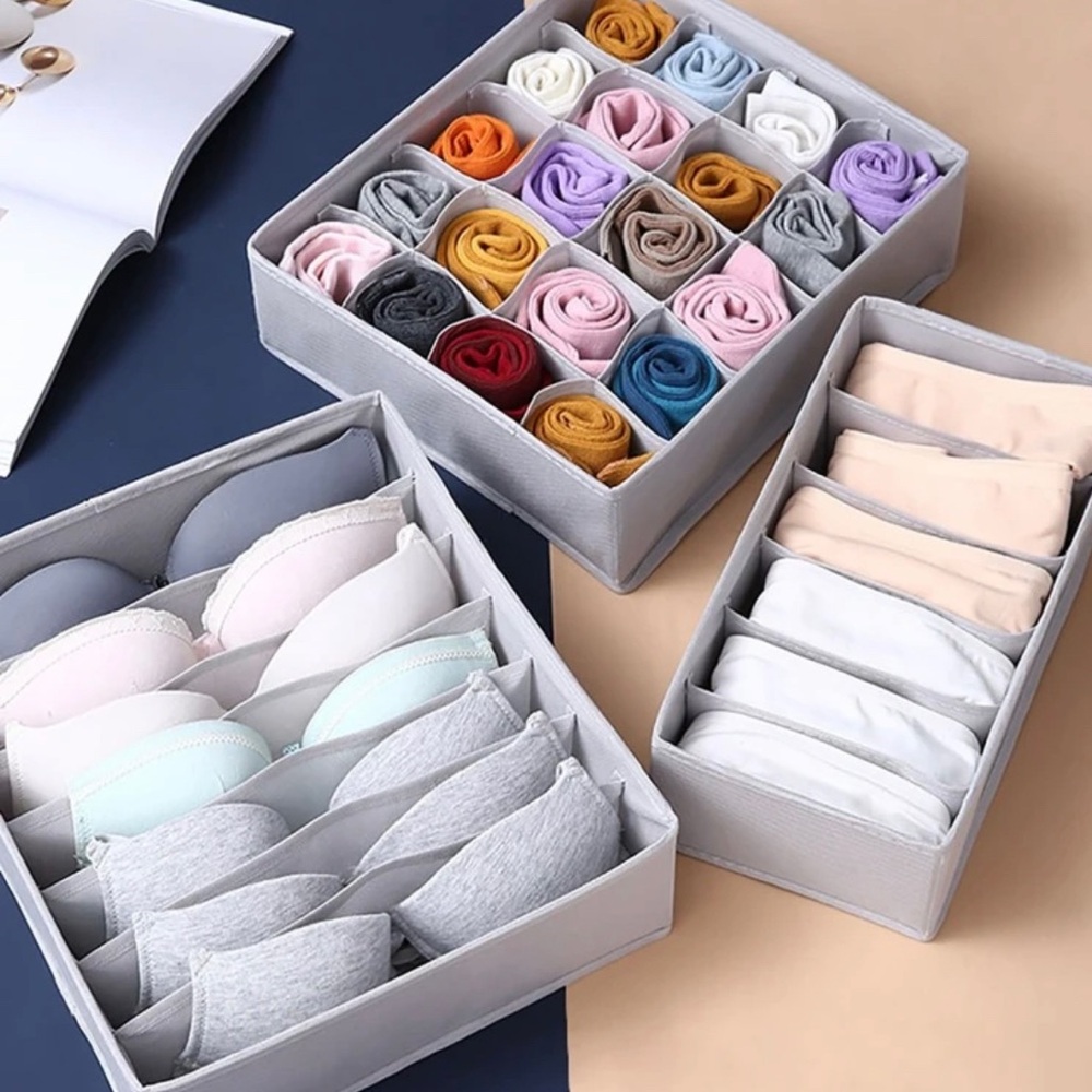 New Foldable Underwear, Socks, Bra Boxes Closet Drawer Storage